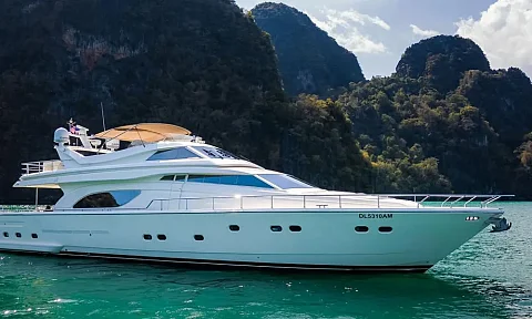 Hagia Sophia — 82ft Ferretti Charter Phuket to Koh Nok