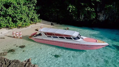 Speedboat Pink Dolphin — 41ft Custom Build Charter Krabi to Koh Nok